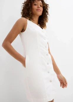 bonprix Kleider|Bekleidung·Pullover & Strickjacken|Jeanskleid weiß denim