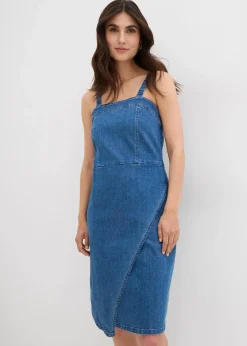 Jeanskleid in Wickeloptik|bonprix Hot