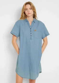 Jeanskleid, Kurzarm|bonprix