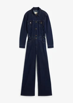 bonprix Bekleidung·Homewear|Jumpsuits|Jeans-Overall tiefblau denim ungewaschen
