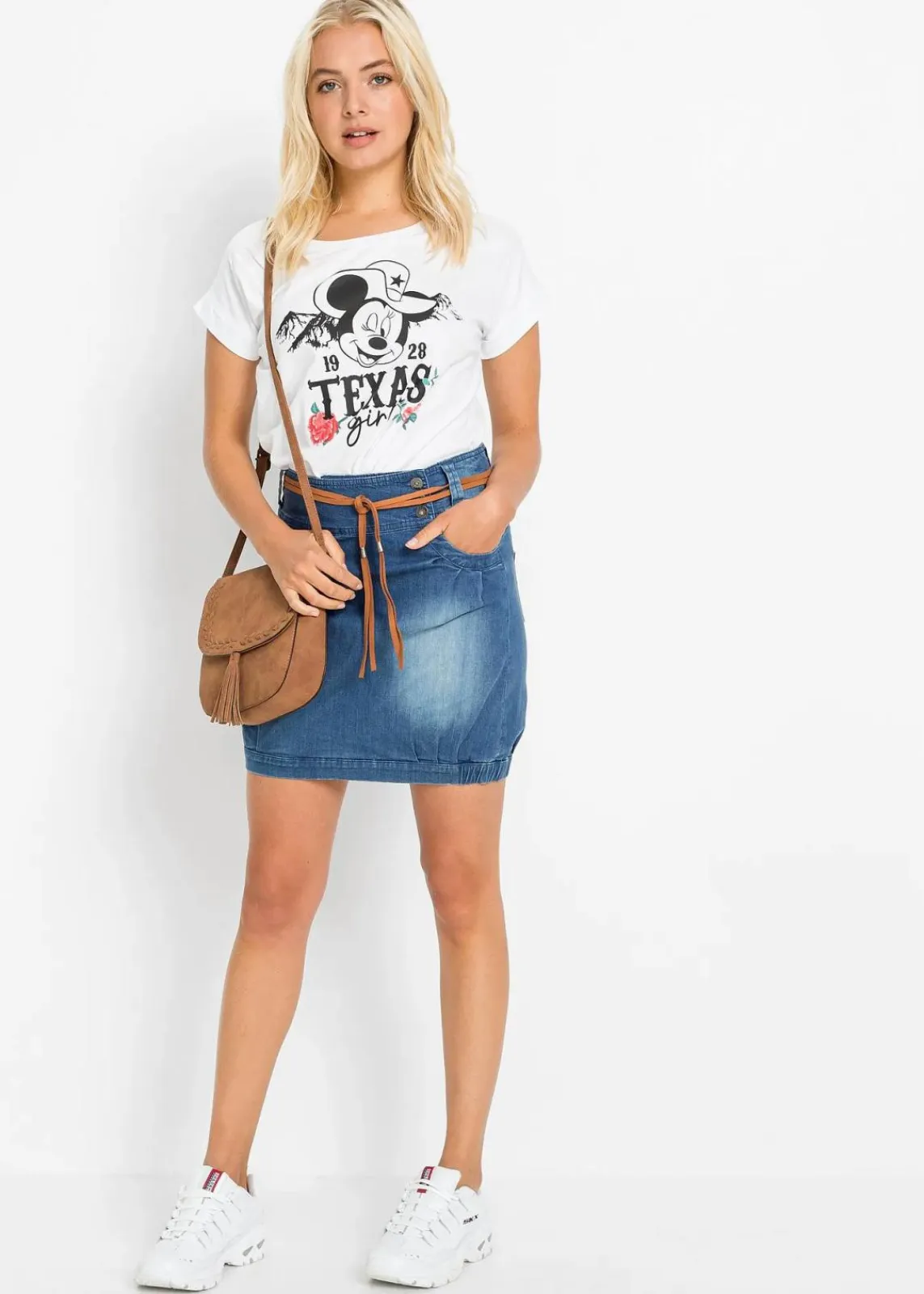 Jeansrock Mid Waist|bonprix Hot