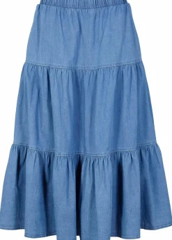 Jeansrock mit Bahnen|bonprix