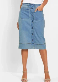 Jeansrock mit Knöpfen|bonprix Sale