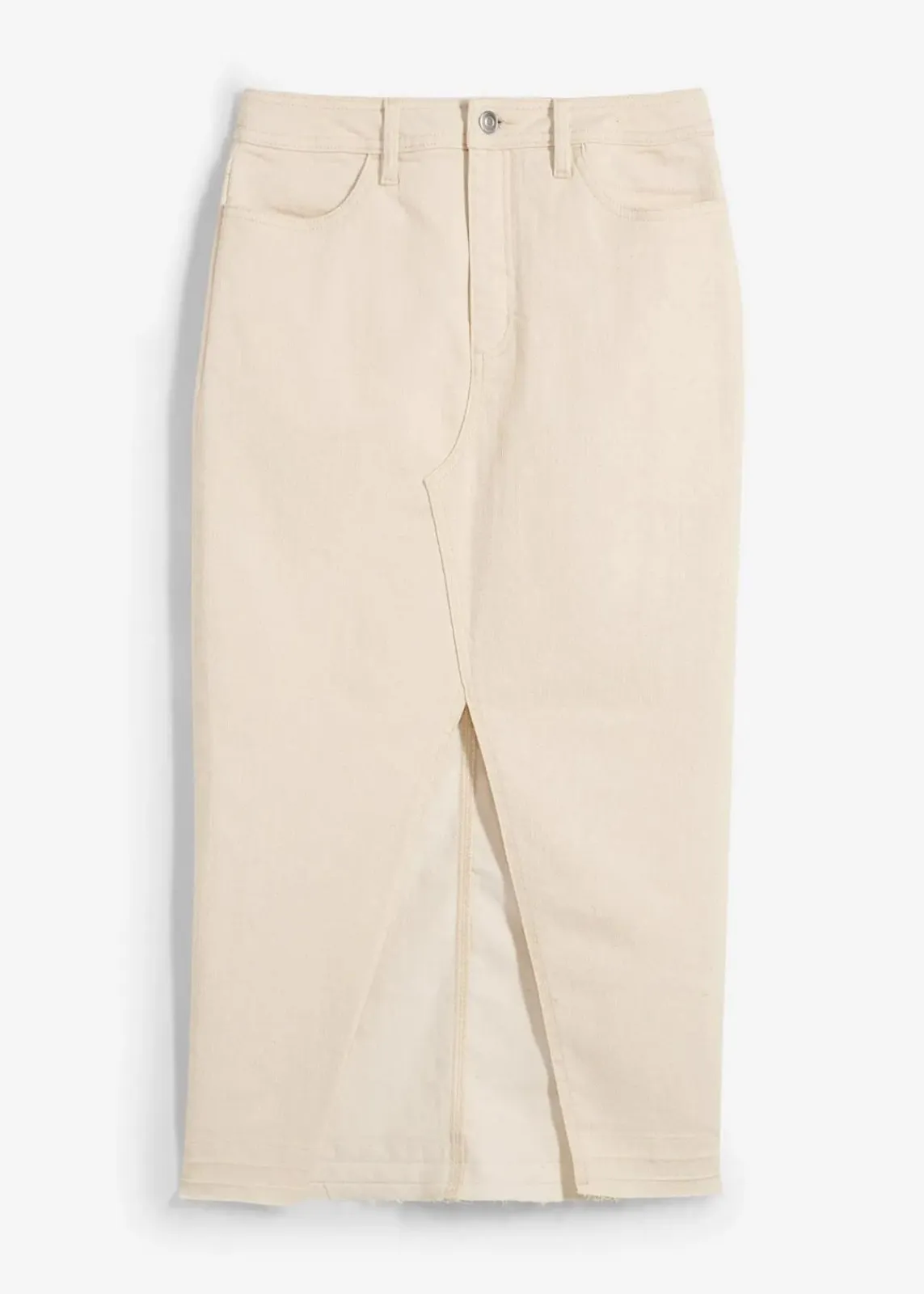 Jeansrock mit Schlitz|bonprix Online