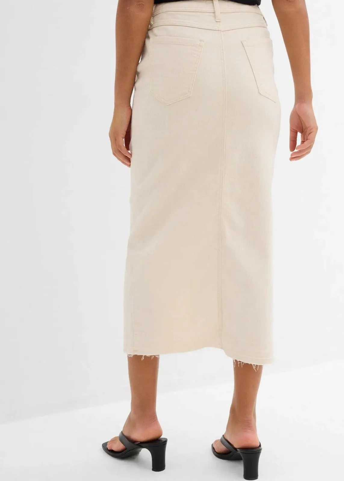 Jeansrock mit Schlitz|bonprix Online