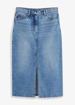 Jeansrock mit Schlitz|bonprix Online