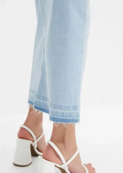 bonprix Röcke|Bekleidung·Sportbekleidung|Jeansrock mit Schlitz eisblau denim