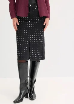 Jeansrock mit Strassapplikation|bonprix Outlet