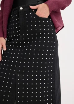 Jeansrock mit Strassapplikation|bonprix Outlet