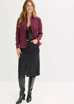 Jeansrock mit Strassapplikation|bonprix Outlet