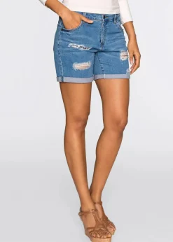 bonprix Shorts|Jeans|Jeans-Shorts hellblau denim used
