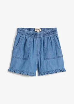 Jeans-Shorts aus fließender Baumwolle|bonprix Best