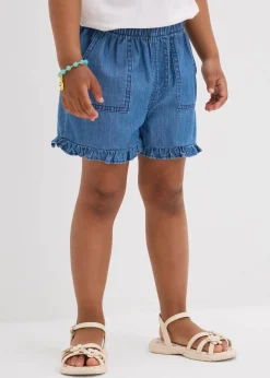 Jeans-Shorts aus fließender Baumwolle|bonprix Best