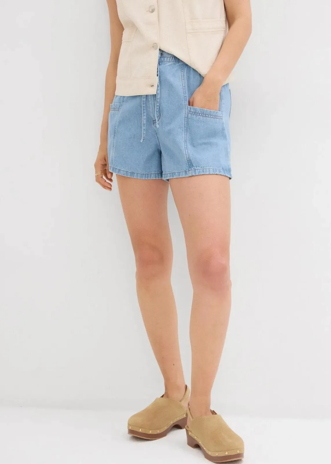 Jeans-Shorts High Waist, Bequembund|bonprix
