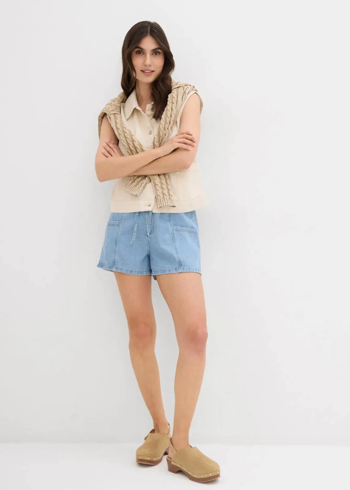Jeans-Shorts High Waist, Bequembund|bonprix