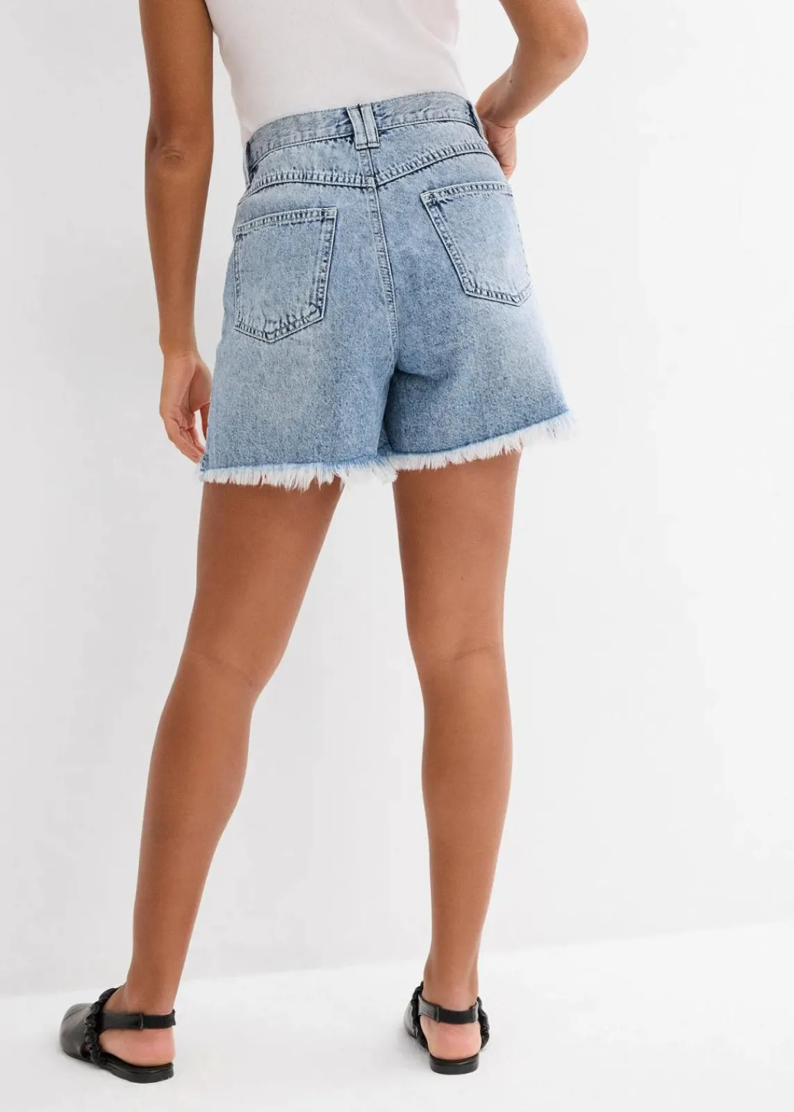 Jeans-Shorts High Waist, Low Stretch|bonprix