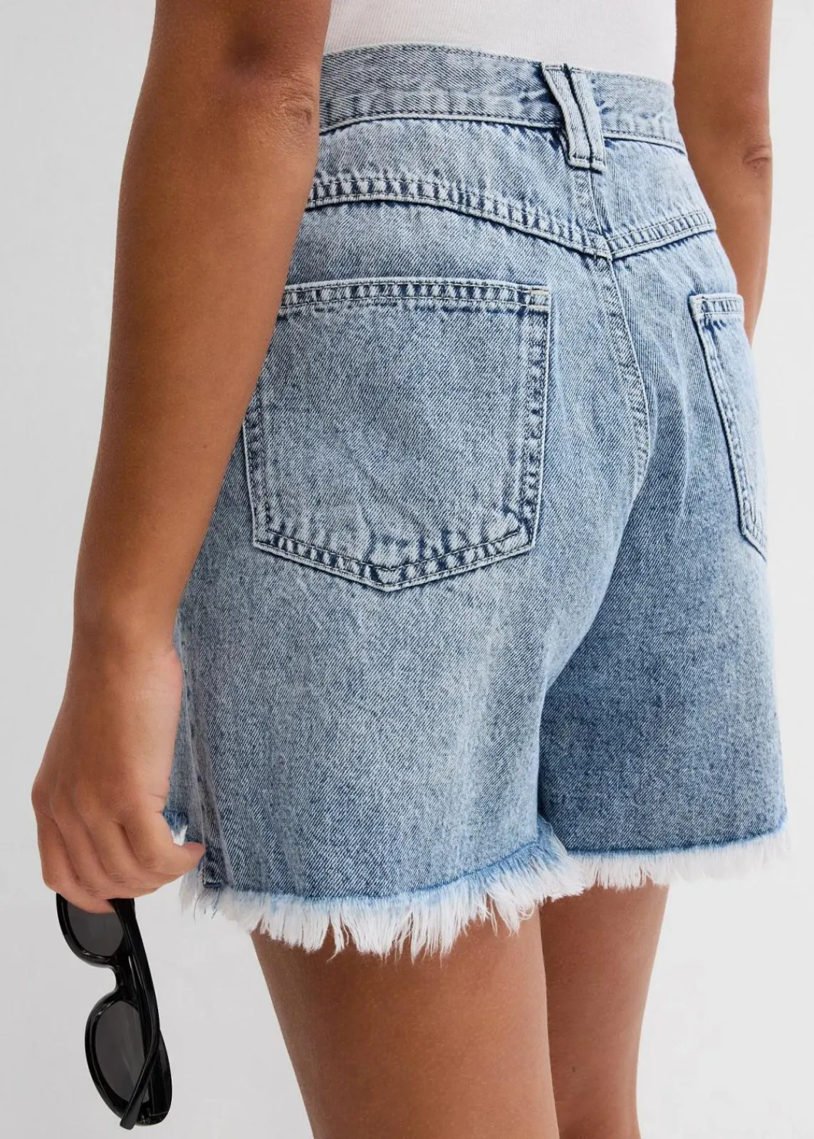 Jeans-Shorts High Waist, Low Stretch|bonprix