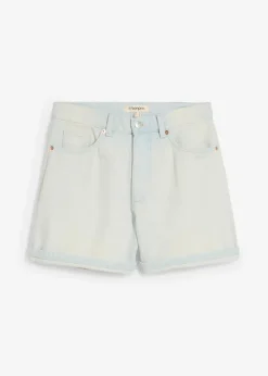 bonprix Jeans|Shorts|Jeans-Shorts High Waist, Low Stretch eisblau denim used
