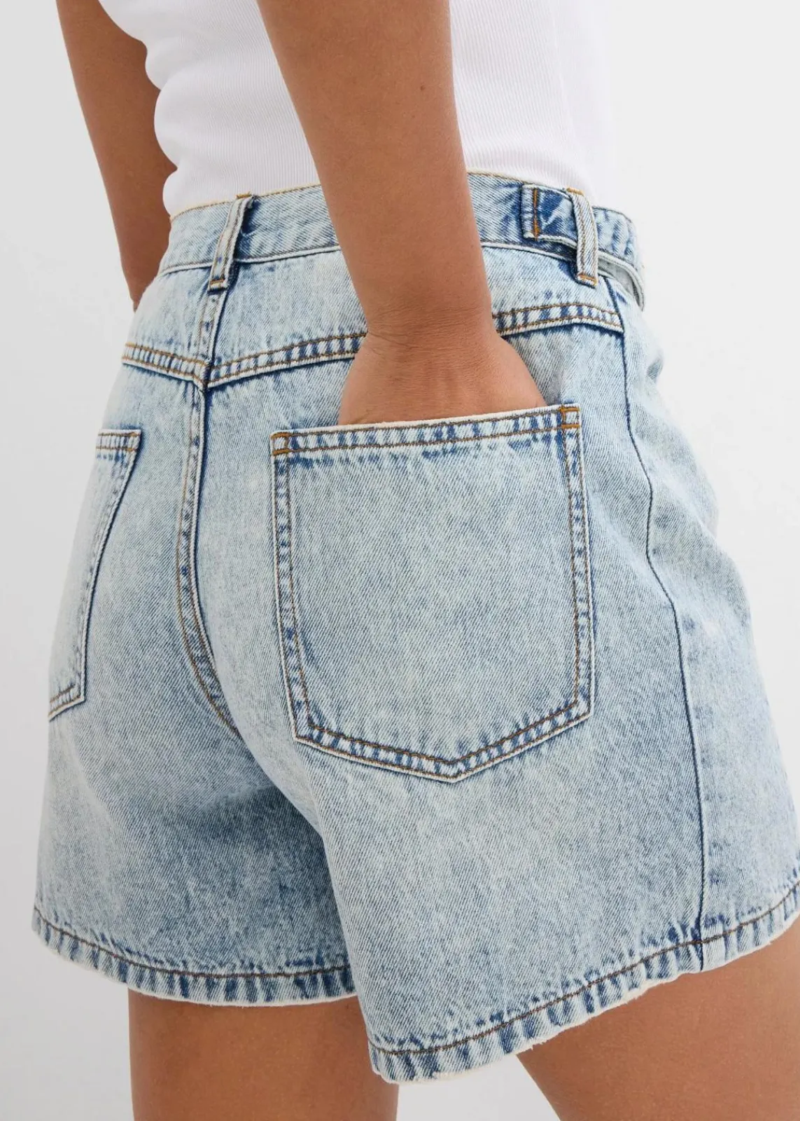 Jeans-Shorts Mid Waist, Low Stretch|bonprix Discount