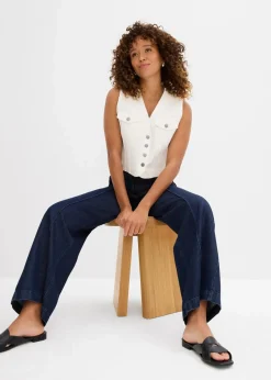 Jeansweste mit Stretch|bonprix Outlet