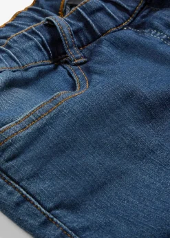 bonprix Jeans|Kurzgrößen|Jeggings Mid Waist, Bequembund nachtblau denim