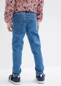 bonprix Mädchen 2-8 Jahre·Jeans & Hosen|Jeggings Mid Waist mit Bequembund mittelblau denim