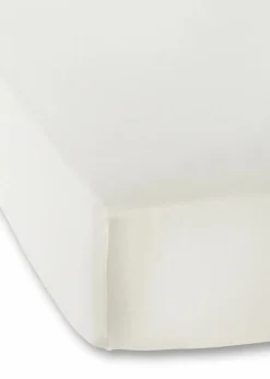 bonprix Laken & Matratzenauflagen|Laken & Matratzenauflagen|Jersey 40cm Spannbettlaken offwhite