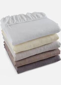 bonprix Laken & Matratzenauflagen|Laken & Matratzenauflagen|Jersey 40cm Spannbettlaken anthrazit