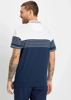 Jersey Poloshirt aus reiner Baumwolle|bonprix
