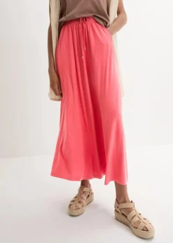bonprix Röcke|Nachhaltigere Materialien|Jersey Rock aus Viskose-Mix mattkoralle