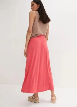 bonprix Röcke|Nachhaltigere Materialien|Jersey Rock aus Viskose-Mix mattkoralle