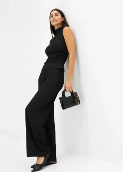bonprix Jumpsuits|Zweiteiler & Sets|Jersey Set schwarz
