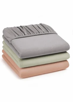 bonprix Laken & Matratzenauflagen|Laken & Matratzenauflagen|Jersey Spannbettlaken grau