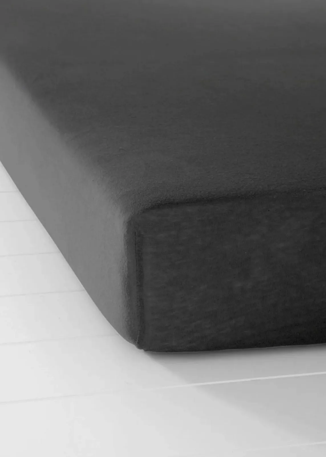 bonprix Laken & Matratzenauflagen|Laken & Matratzenauflagen|Jersey Spannbettlaken schwarz