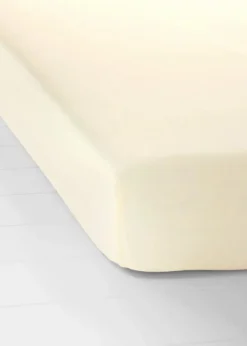 bonprix Laken & Matratzenauflagen|Laken & Matratzenauflagen|Jersey Spannbettlaken offwhite