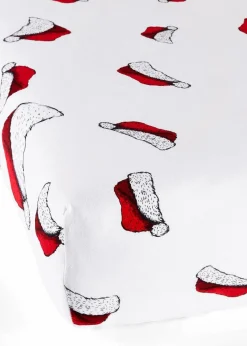 Jersey Spannbettlaken mit Weihnachtsmützen|bonprix Sale