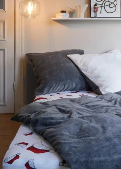 Jersey Spannbettlaken mit Weihnachtsmützen|bonprix Sale