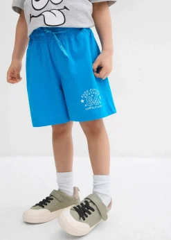 bonprix Jungen 2-8 Jahre·Shorts|Jungen 2-8 Jahre·Mehrfachpacks|Jersey-Bermuda (2er Pack) aus reiner Baumwolle dunkelblau+südseeblau bedruckt