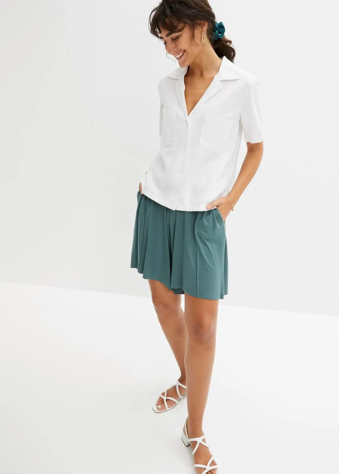 Jersey-Bermuda mit Bequembund|bonprix Sale