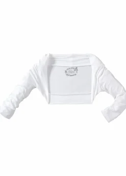 bonprix Mädchen 9-16 Jahre·Shirts & Blusen|Mädchen 9-16 Jahre·Sweat & Strick|Jersey-Bolero aus softer Viskose weiß