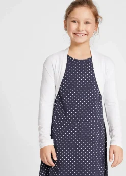bonprix Mädchen 9-16 Jahre·Shirts & Blusen|Mädchen 9-16 Jahre·Sweat & Strick|Jersey-Bolero aus softer Viskose weiß