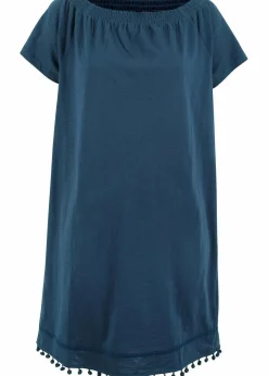 Jersey-Carmenkleid aus reiner Baumwolle|bonprix Sale