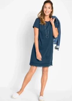 Jersey-Carmenkleid aus reiner Baumwolle|bonprix Sale