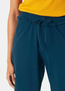 bonprix Hosen|Jersey-Hose aus Baumwoll-Mix blaupetrol