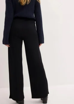 bonprix Bekleidung·Blusen & Tuniken|Bekleidung·Kleider|Jersey-Hose aus bequemen Punto di Roma schwarz