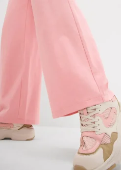 bonprix Hosen|Zweiteiler & Sets|Jersey-Hose aus Interlock softrosa