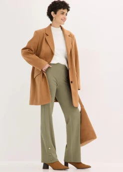 bonprix Hosen|Bekleidung·Kleider|Jersey-Hose aus Punto di Roma oliv