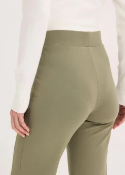 bonprix Hosen|Bekleidung·Kleider|Jersey-Hose aus Punto di Roma oliv