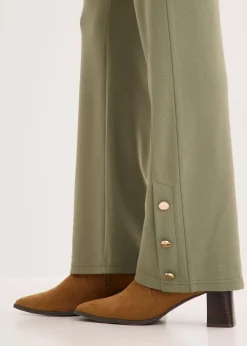 bonprix Hosen|Bekleidung·Kleider|Jersey-Hose aus Punto di Roma oliv