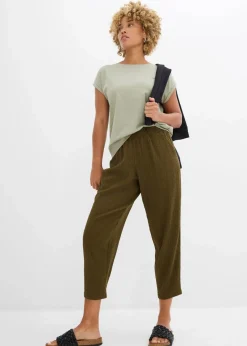 Jersey-Hose aus Strukturmaterial|bonprix Hot